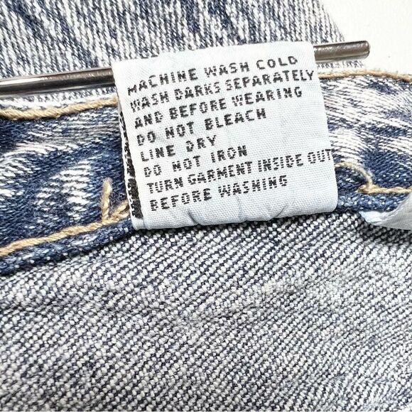 VTG Pure Jeanswear Acid Wash 80’s High Rise Side Lace Up Mom Jeans 9 Juniors - Picture 11 of 11